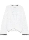 Dorothee Schumacher contrast-trim cardigan - White