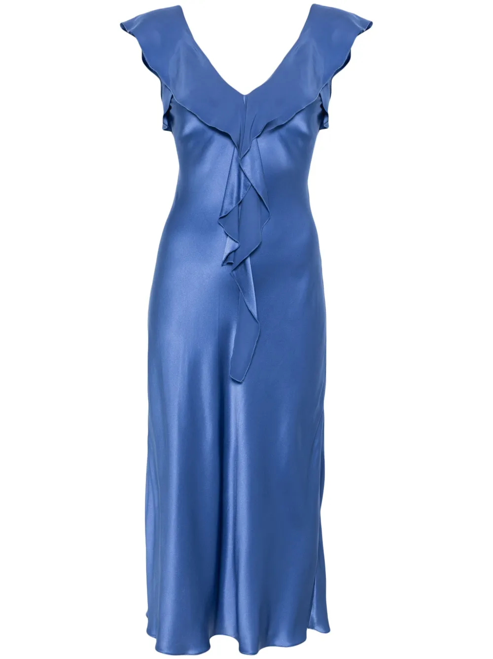 Dorothee Schumacher Sense of Shine midi-jurk Blauw