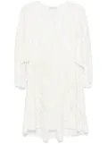 Dorothee Schumacher floral-embroidered mini dress - White