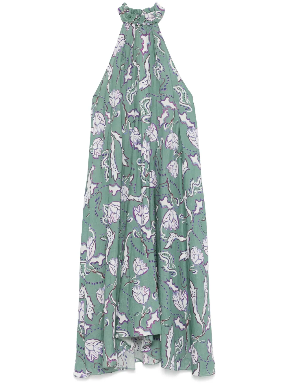 floral-print maxi dress