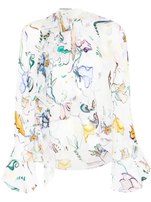 Blouse à fleurs imprimées - Dorothee Schumacher - Modalova