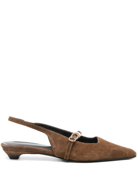 Dorothee Schumacher suede slingback pumps