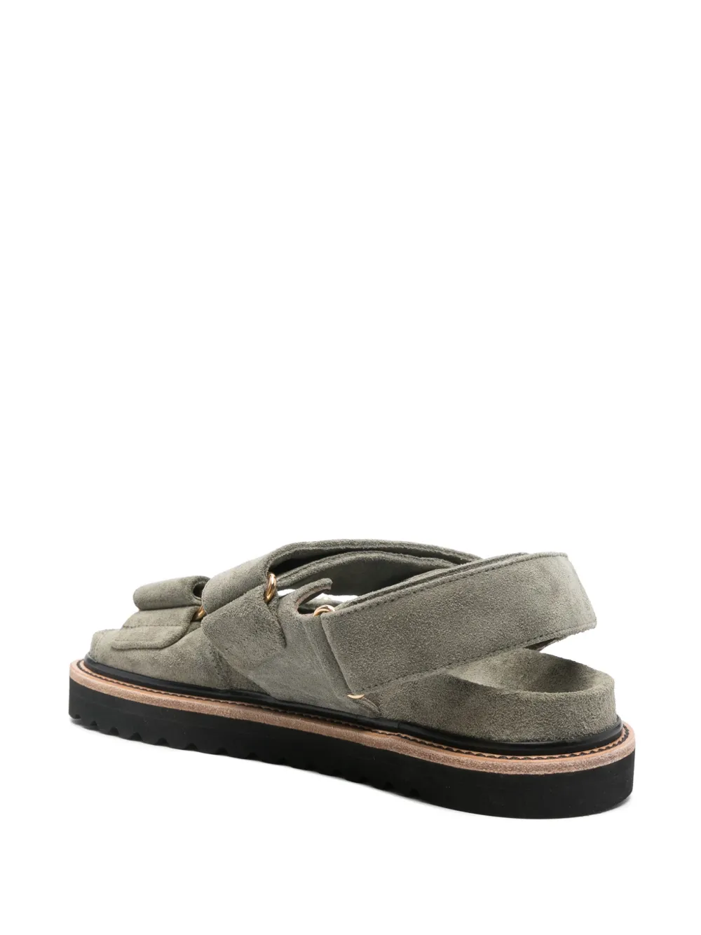 Dorothee Schumacher suede sandals Green