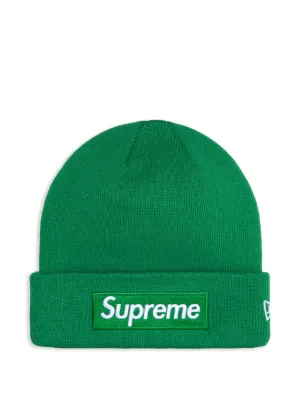 Supreme x New Era® ボックス ロゴ ビーニー | オレンジ | FARFETCH JP
