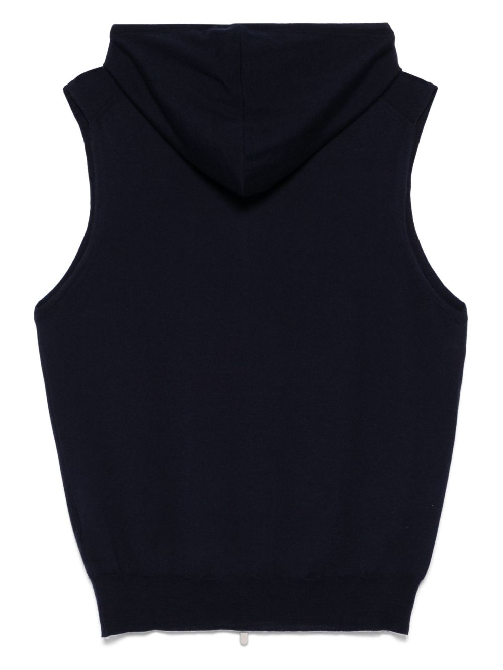 Eleventy Gilet met capuchon - Blauw