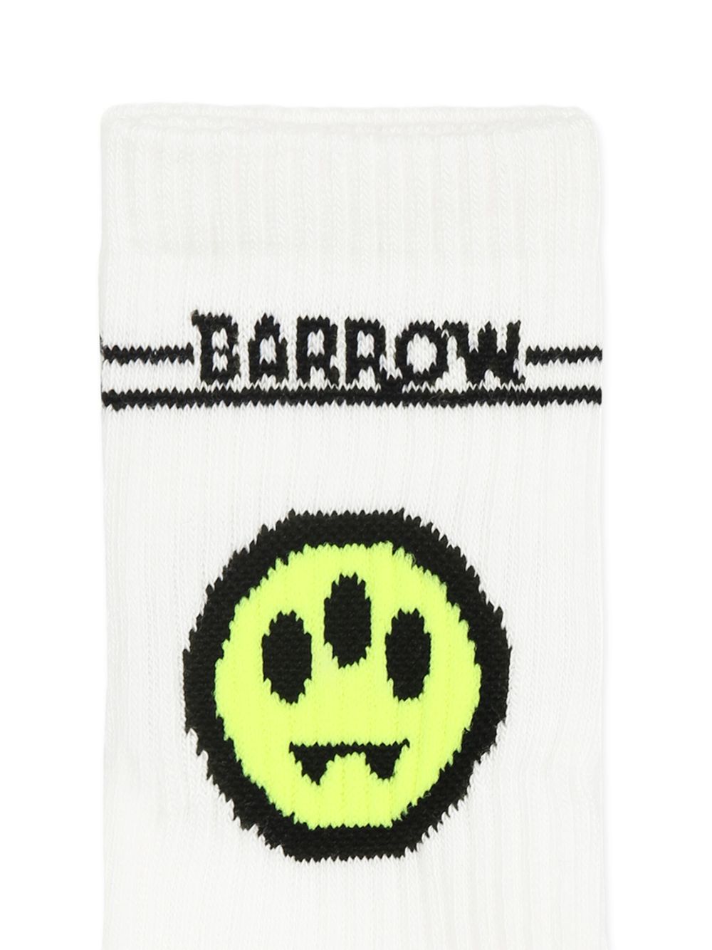 Barrow kids logo-print socks - White