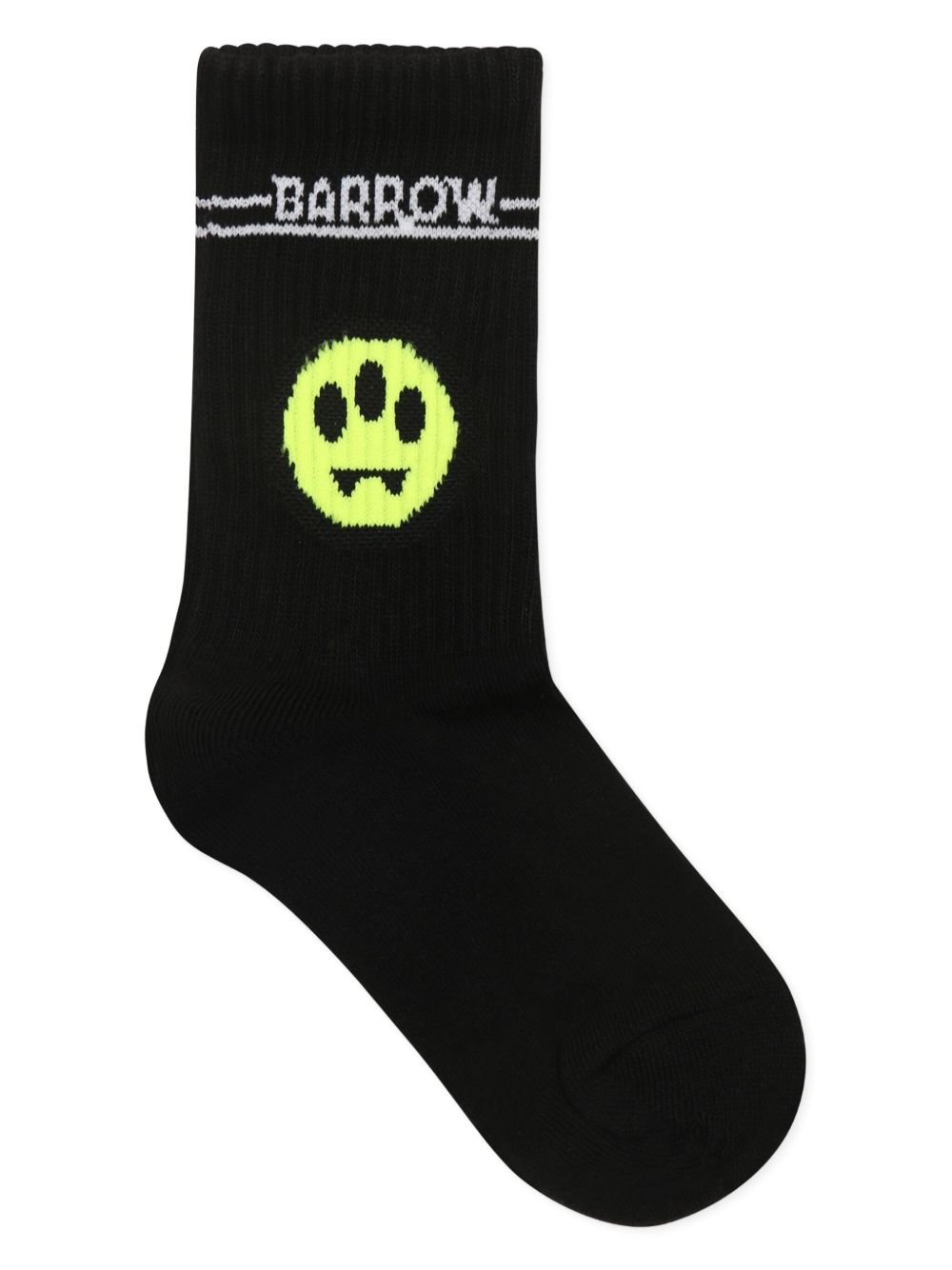 Barrow kids Intarsia logo sokken Zwart