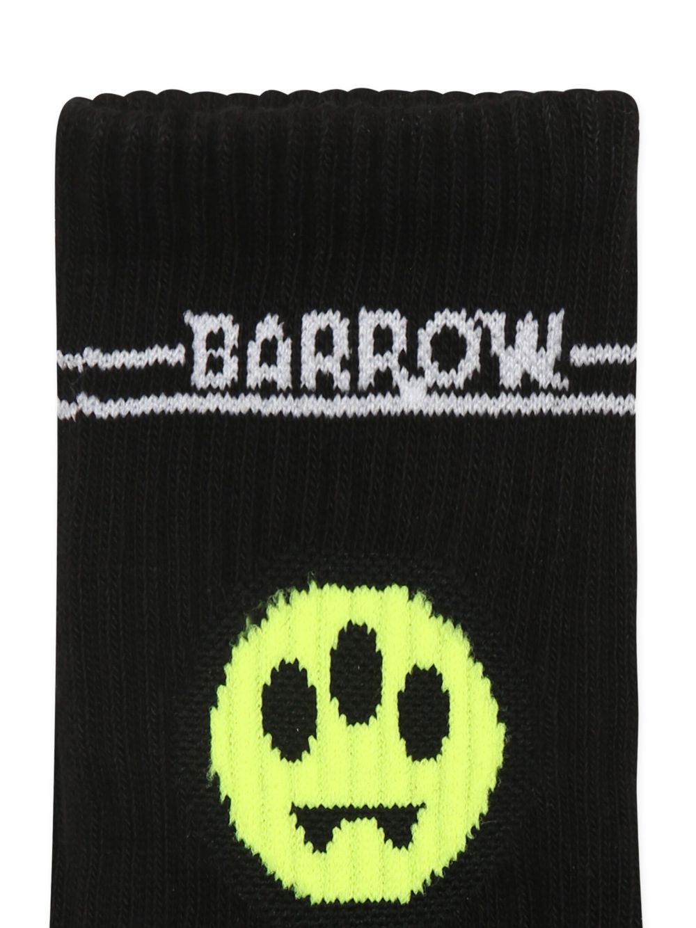 Barrow kids intarsia knit-logo socks - Black