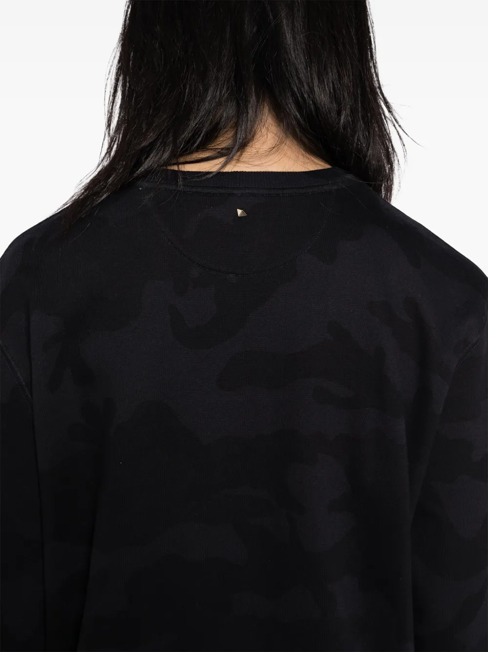 Valentino Garavani Sweater met camouflageprint Blauw