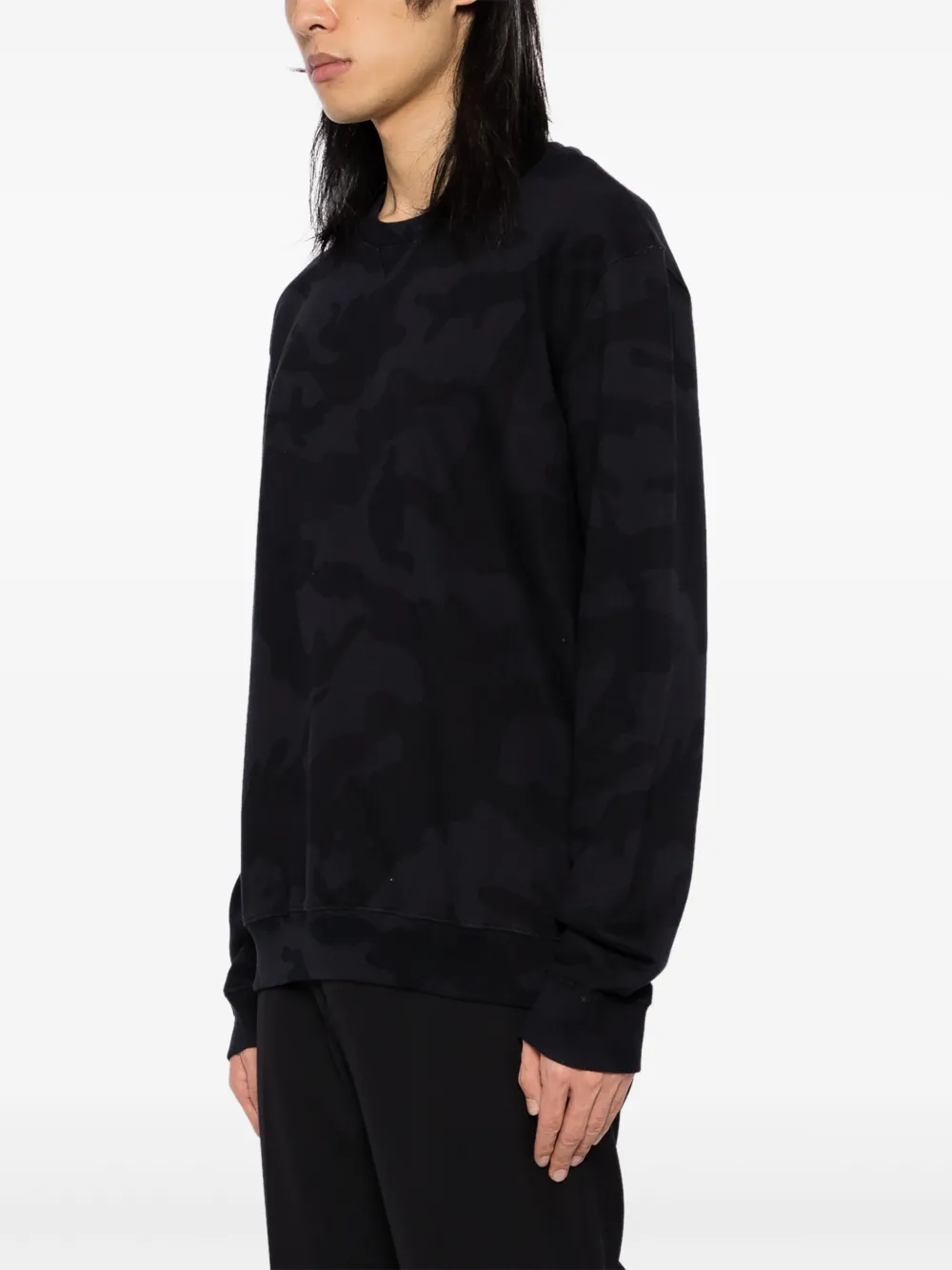Valentino Garavani Sweater met camouflageprint Blauw