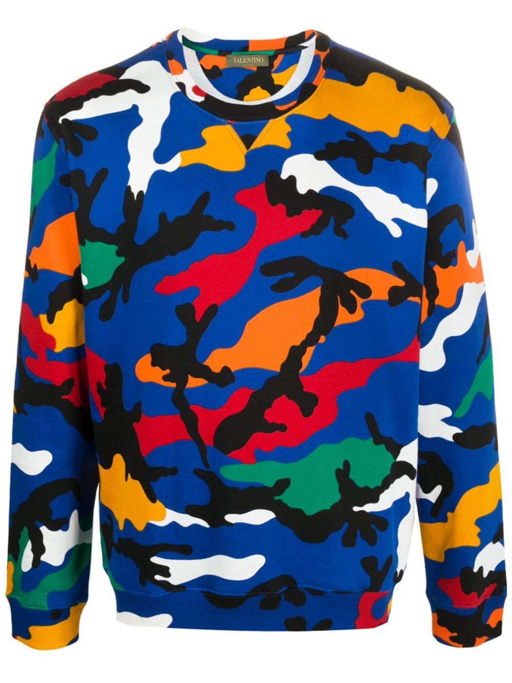 Valentino Garavani camouflage-print sweatshirt - Blue