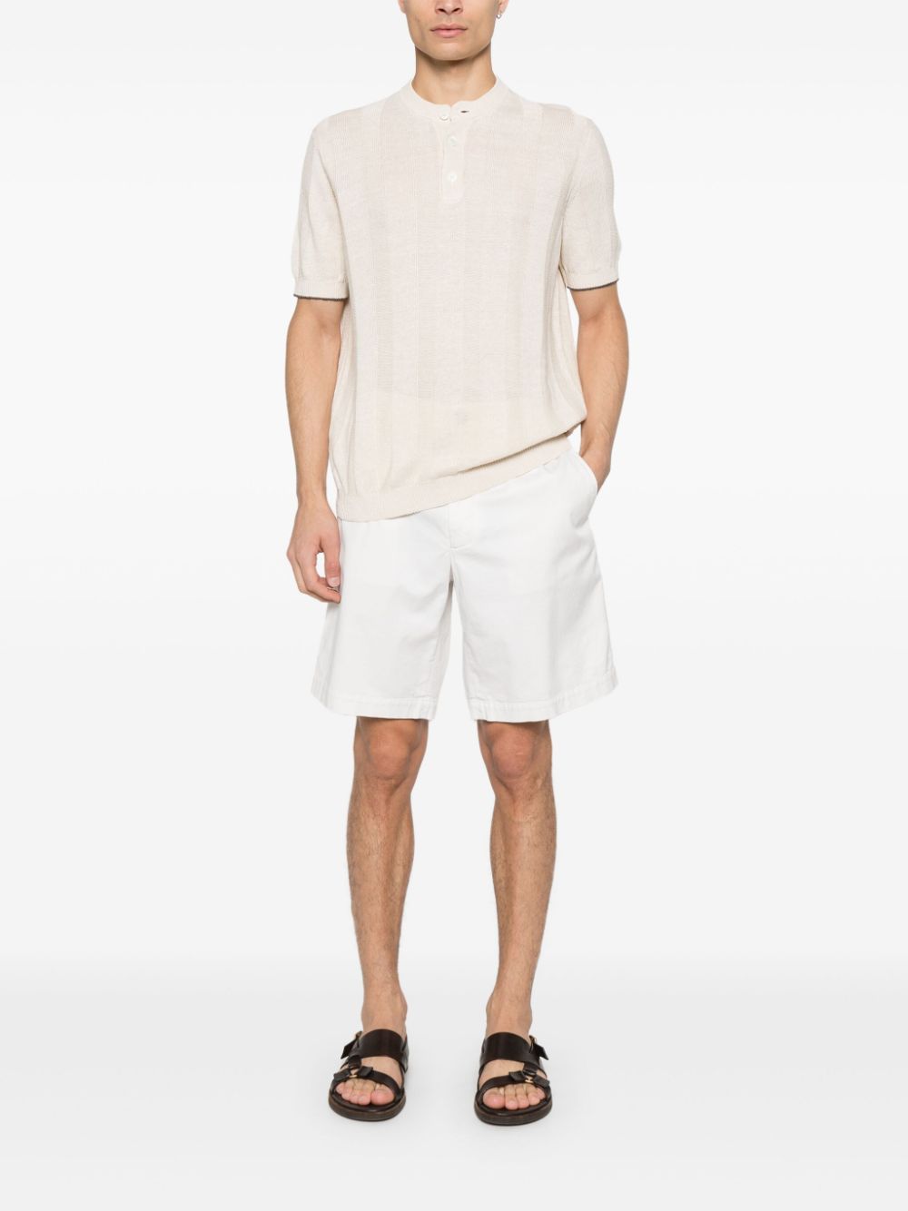 Brunello Cucinelli twill-weave shorts - Wit