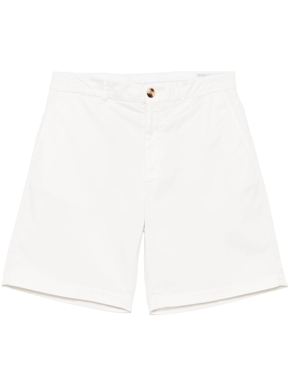 Brunello Cucinelli twill-weave shorts - White