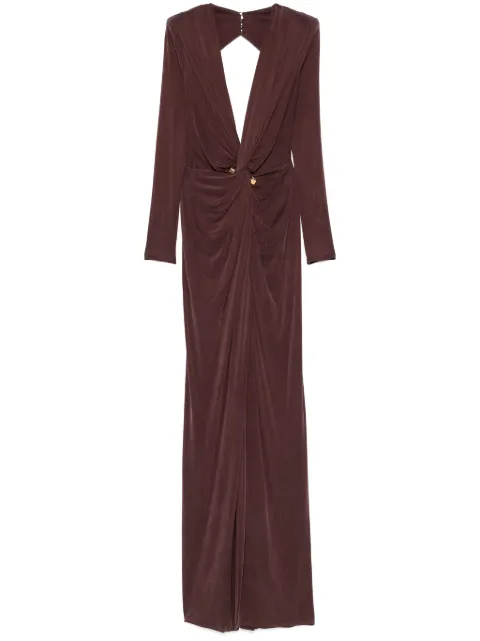 Elisabetta Franchi vestido de fiesta con detalle piercing