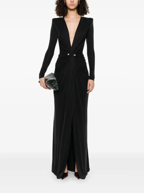 【関税込 * Elisabetta Franchi 】イブニングドレス Elisabetta Franchi イブニングドレス | ブラック | FARFETCH JP