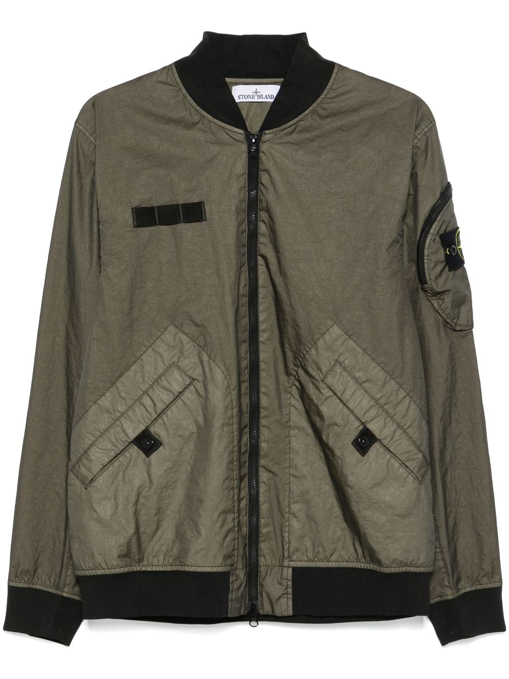 Stone Island Compass-badge bomber jacket - Green