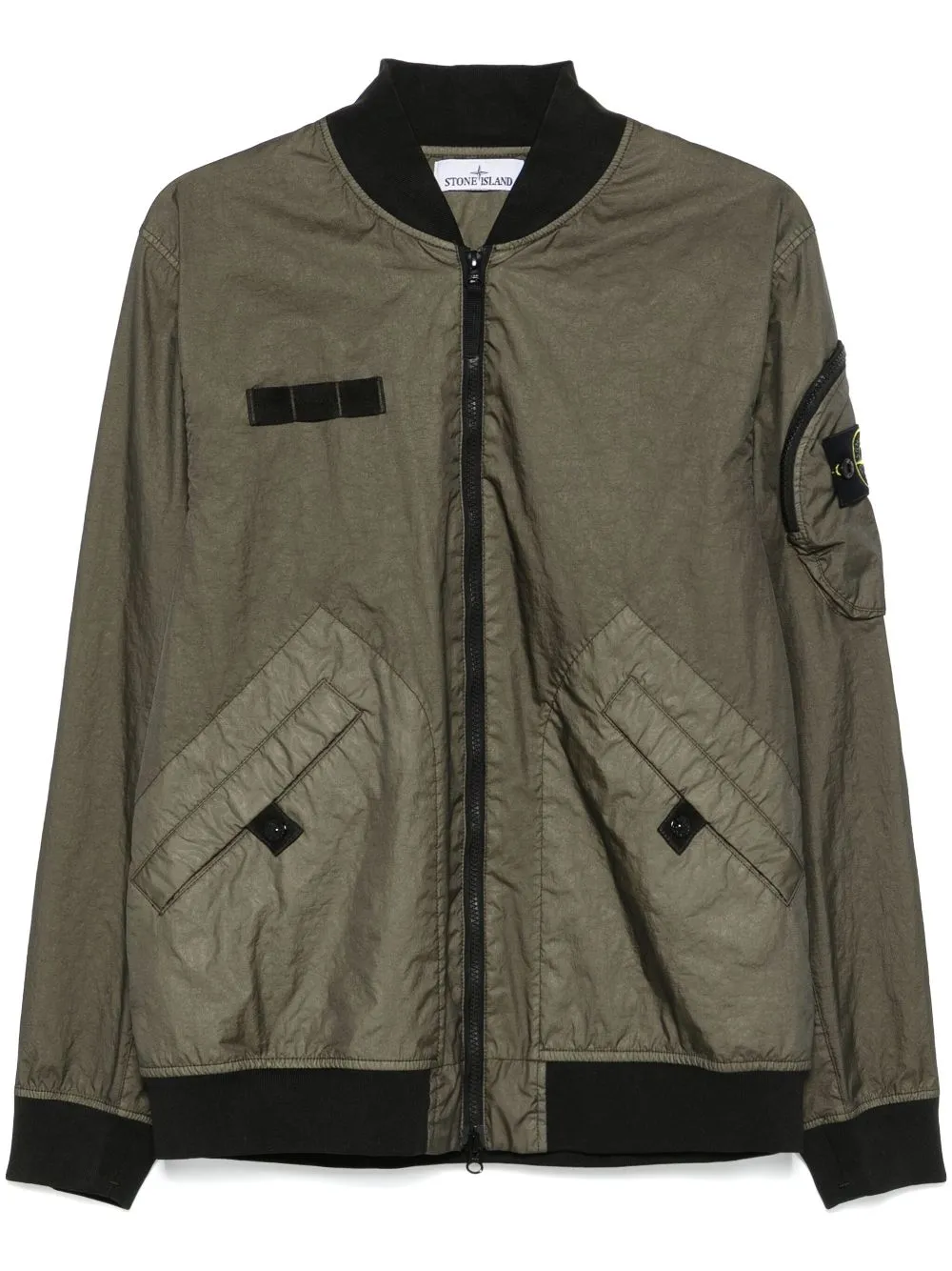 zip-up bomber jacket