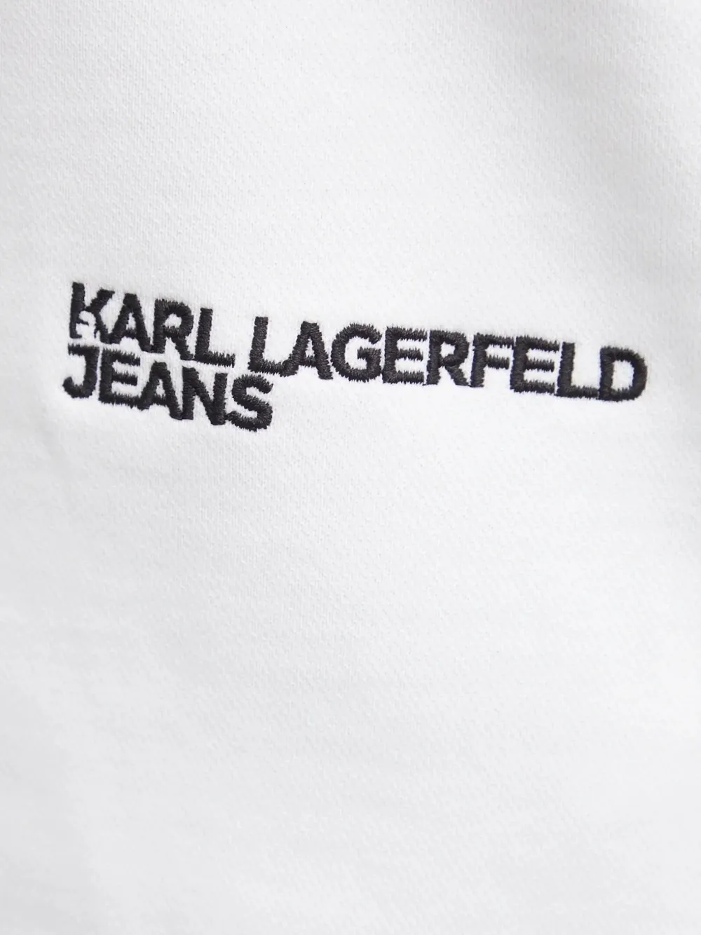 Karl Lagerfeld Jeans Sweater met ronde hals Wit