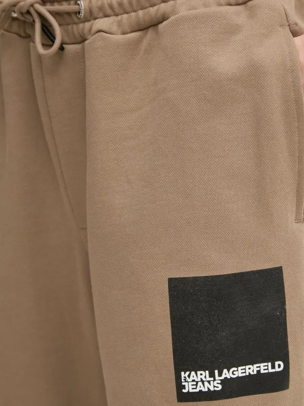 Karl Lagerfeld Jeans Trainingsbroek met logopatch Beige