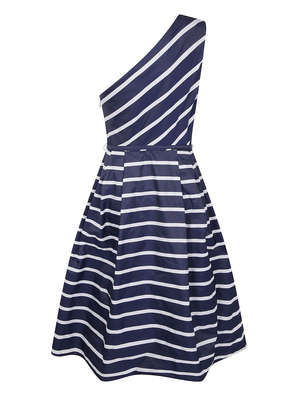 Lauren Ralph Lauren striped taffeta midi dress - Blauw