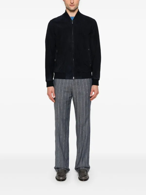 Brioni ボンバージャケット ブルゾン Brioni ボンバージャケット | ブルー | FARFETCH JP