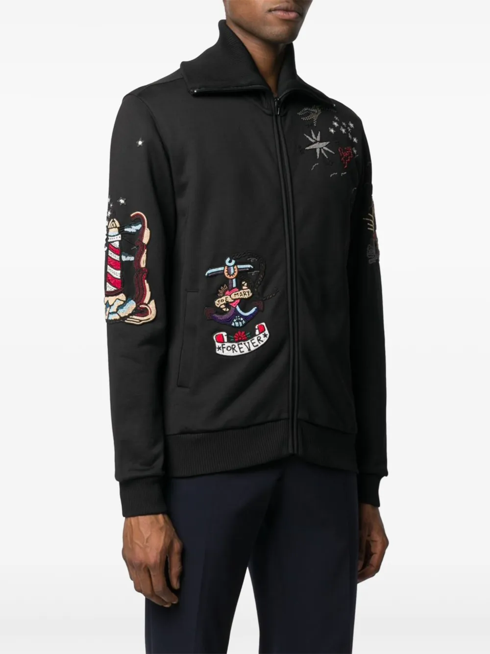 Valentino Garavani Sweater met borduurwerk Zwart