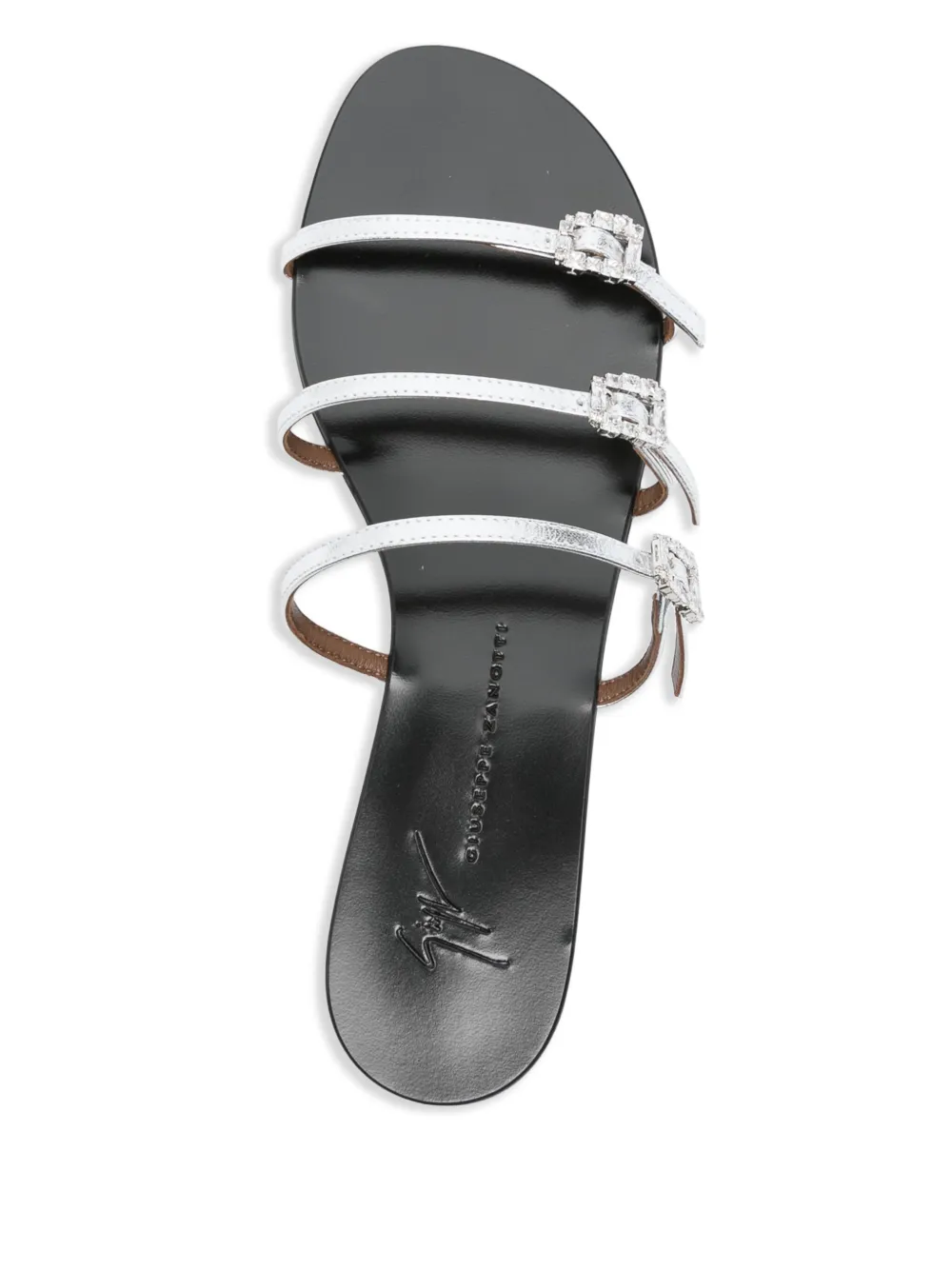 Giuseppe Zanotti Himari platte sandalen Zilver