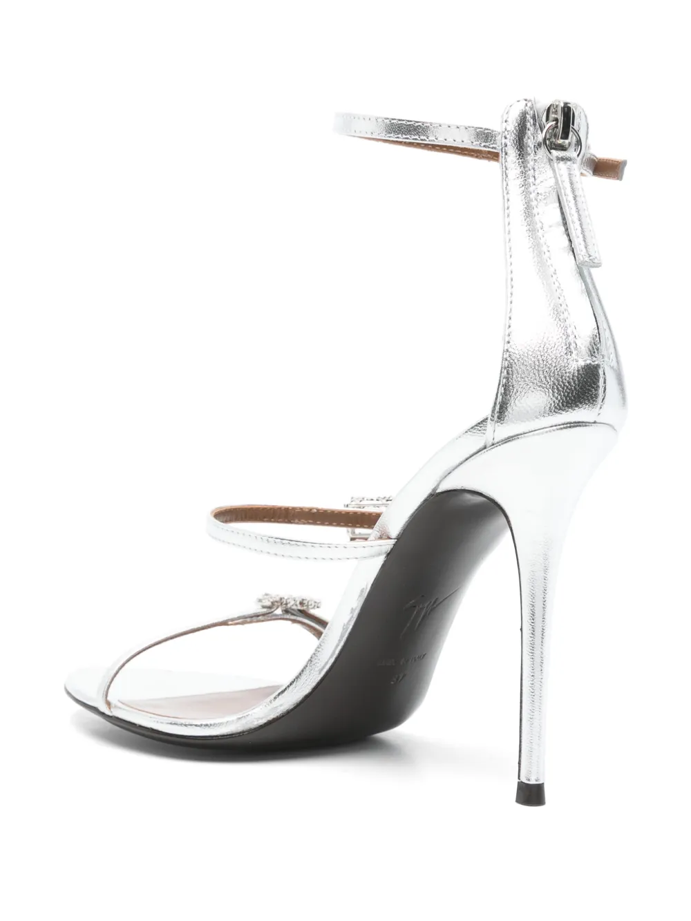 Giuseppe Zanotti 110mm leather sandals Silver