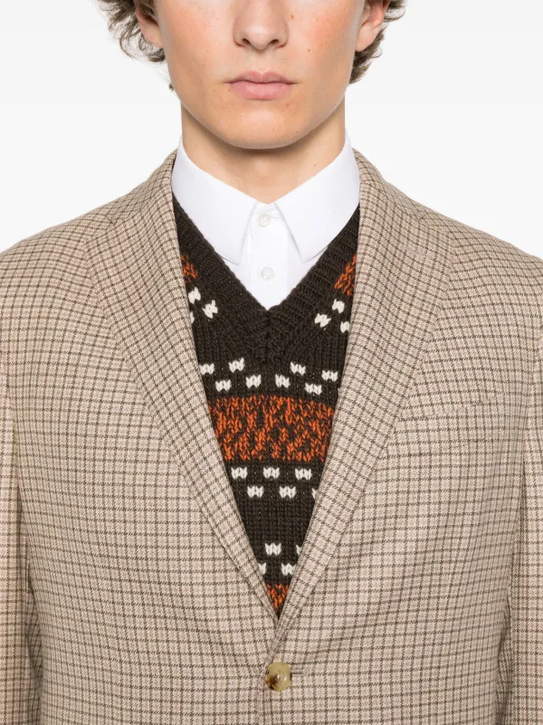 BOGLIOLI チェックジャケット Boglioli チェック ジャケット | ブラウン | FARFETCH JP