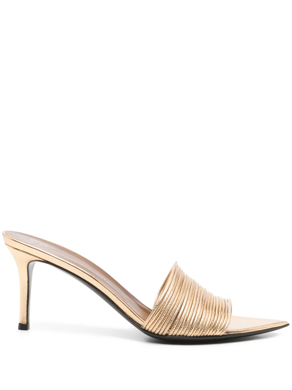 Giuseppe Zanotti 90mm Intriigo Clio mules Gold