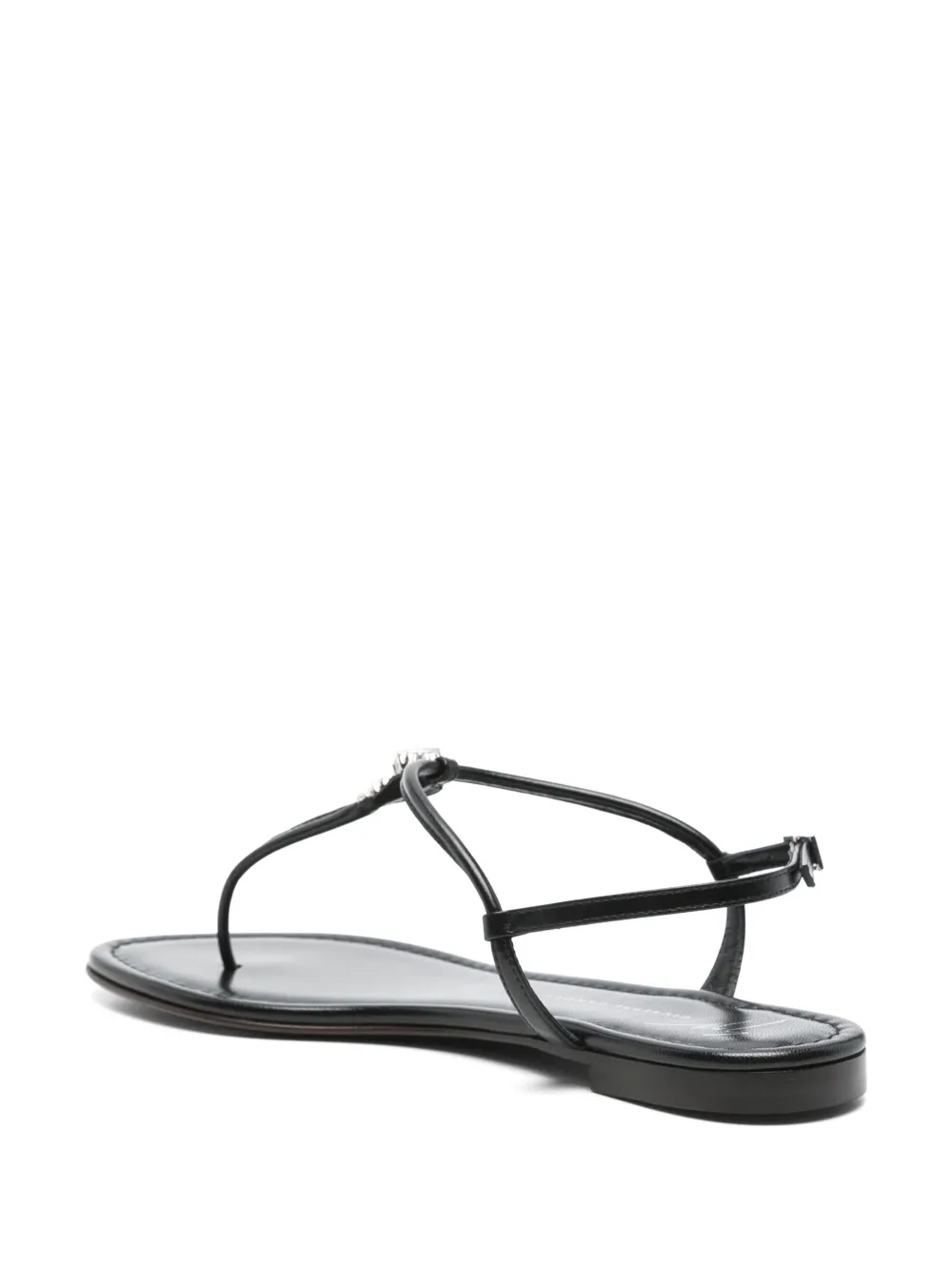 Giuseppe Zanotti Anyelle platte sandalen Zwart