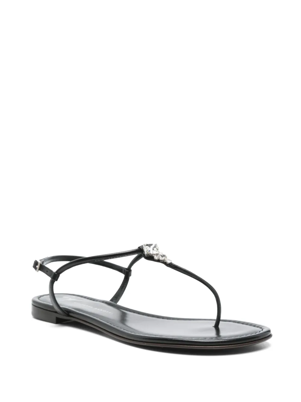 Giuseppe Zanotti Anyelle platte sandalen - Zwart