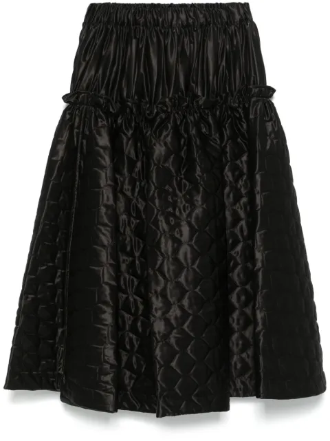 Noir Kei Ninomiya falda satinada de Noir Kei Ninomiya x Comme Des Garcons