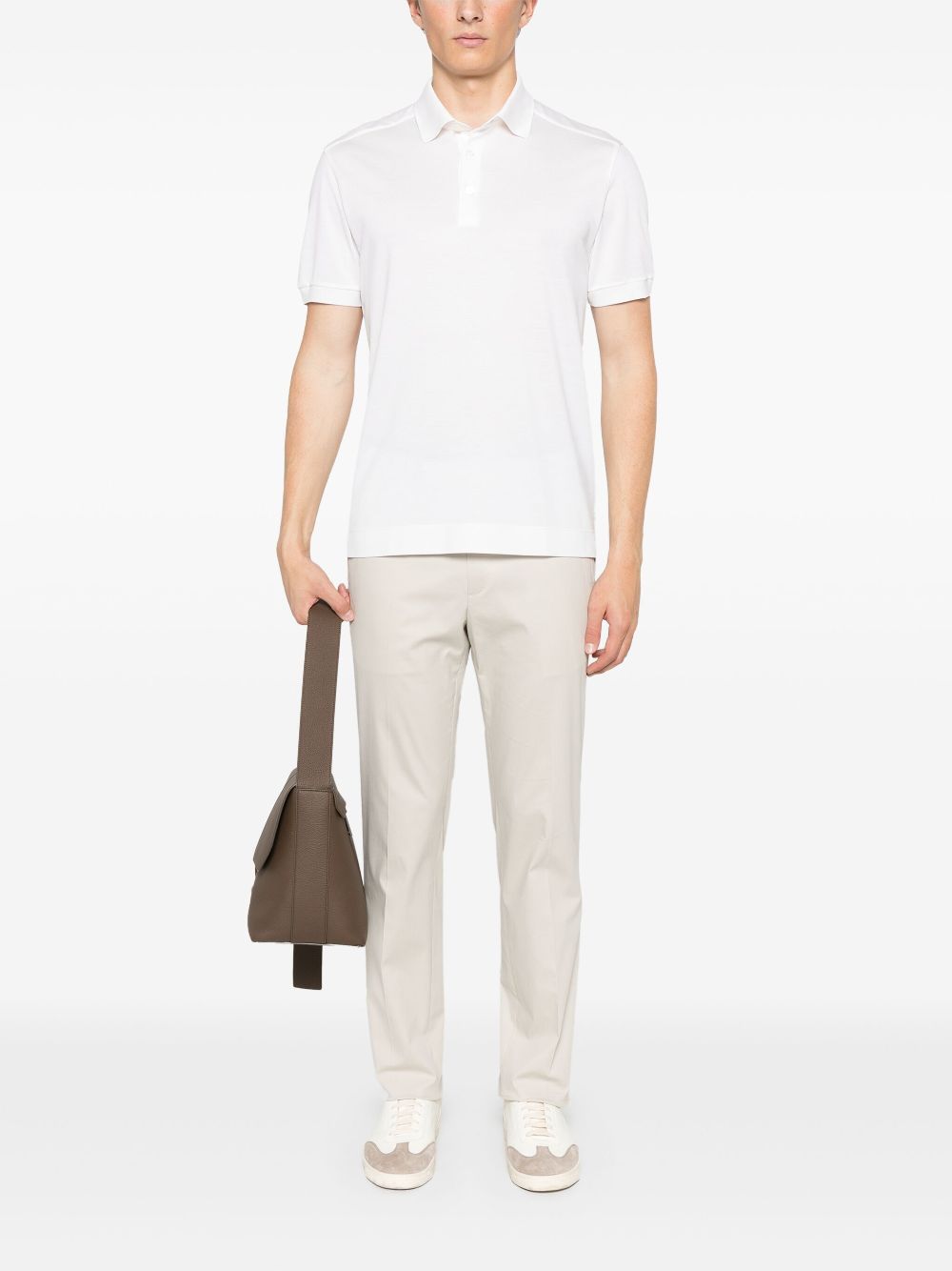 Zegna Poloshirt met korte mouwen - Wit