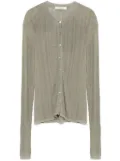 Dorothee Schumacher crew-neck cardigan - Green