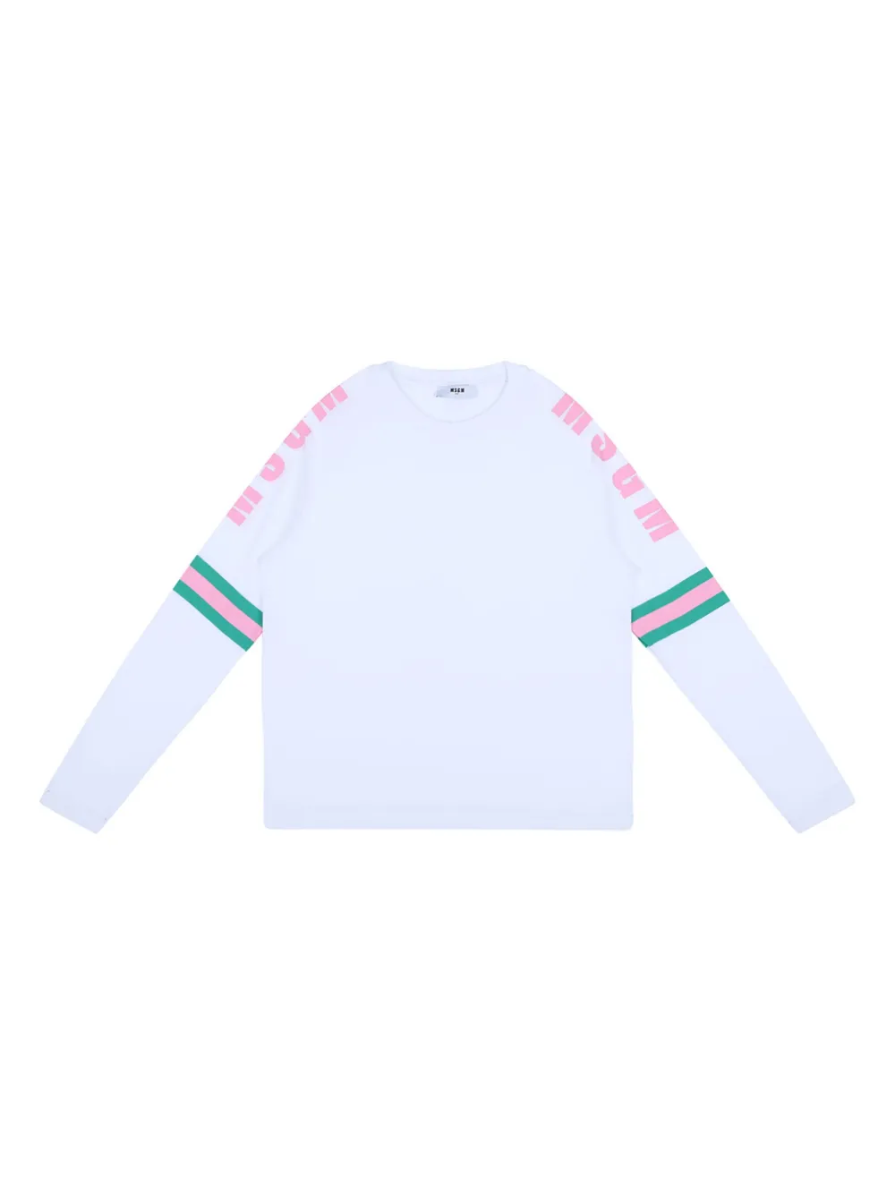 MSGM Kids T-shirt met logoprint Wit