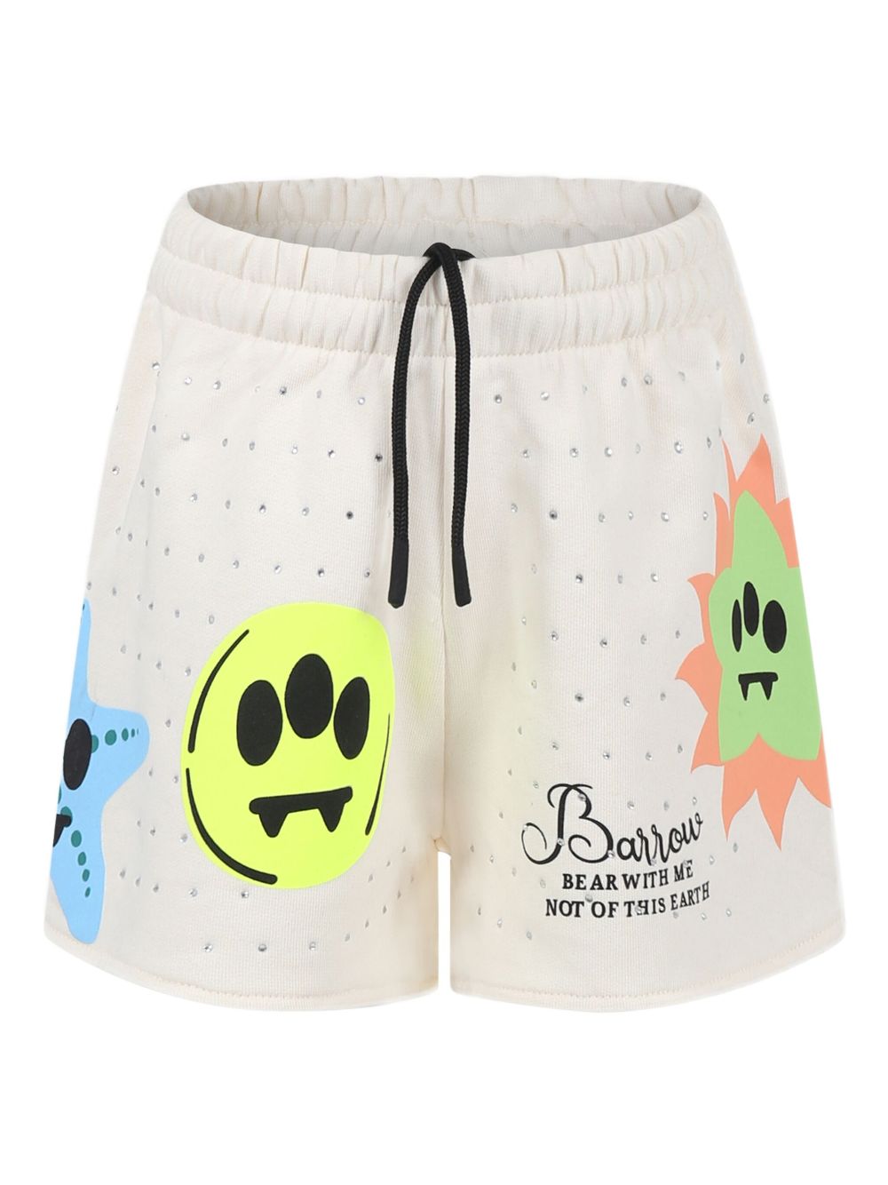 Barrow kids logo-print shorts - White