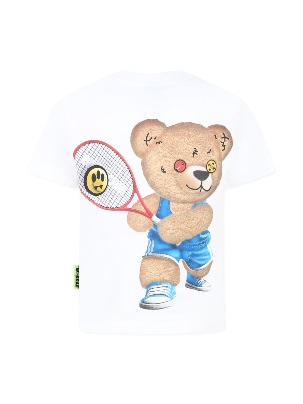 Barrow kids teddy bear-print T-shirt - Wit