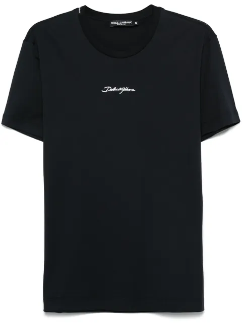 Dolce & Gabbana logo-embroidered T-shirt