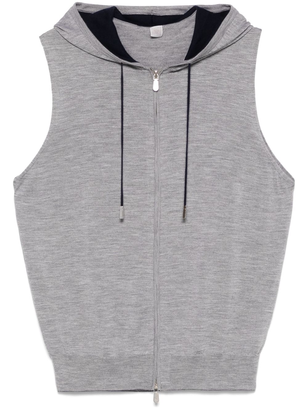 Eleventy hooded vest - Grey