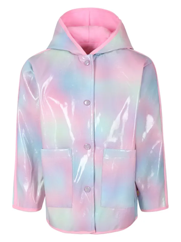 Billieblush watercolour-effect Raincoat Pink FARFETCH ID