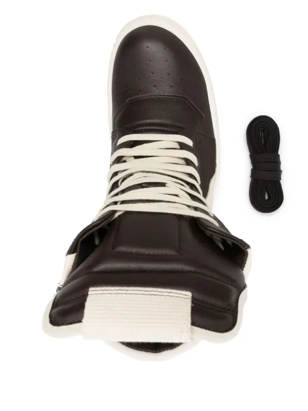 Rick Owens Hollywood Geobasket Sneakers | Brown | FARFETCH Rick Owens Hollywood Geobasket Sneakers | Brown | FARFETCH