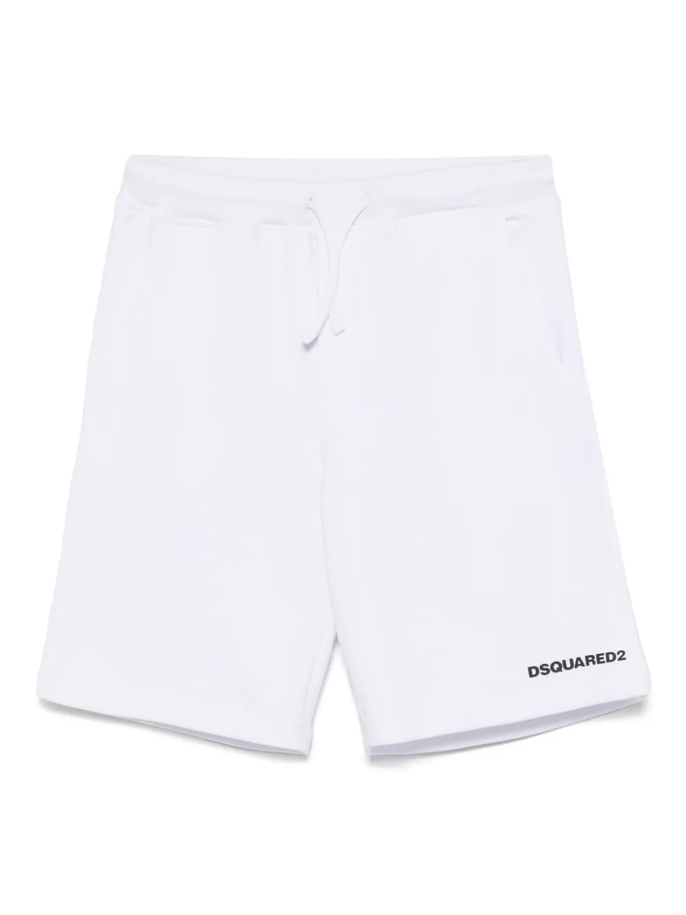 DSQUARED2 KIDS Shorts met rubberen logo Wit