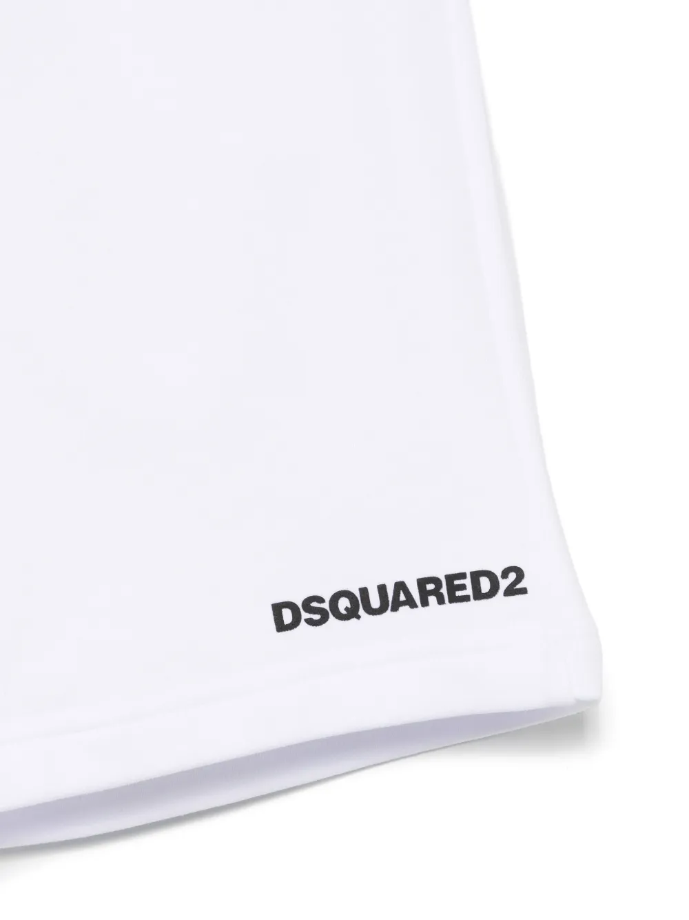 DSQUARED2 KIDS Shorts met rubberen logo Wit