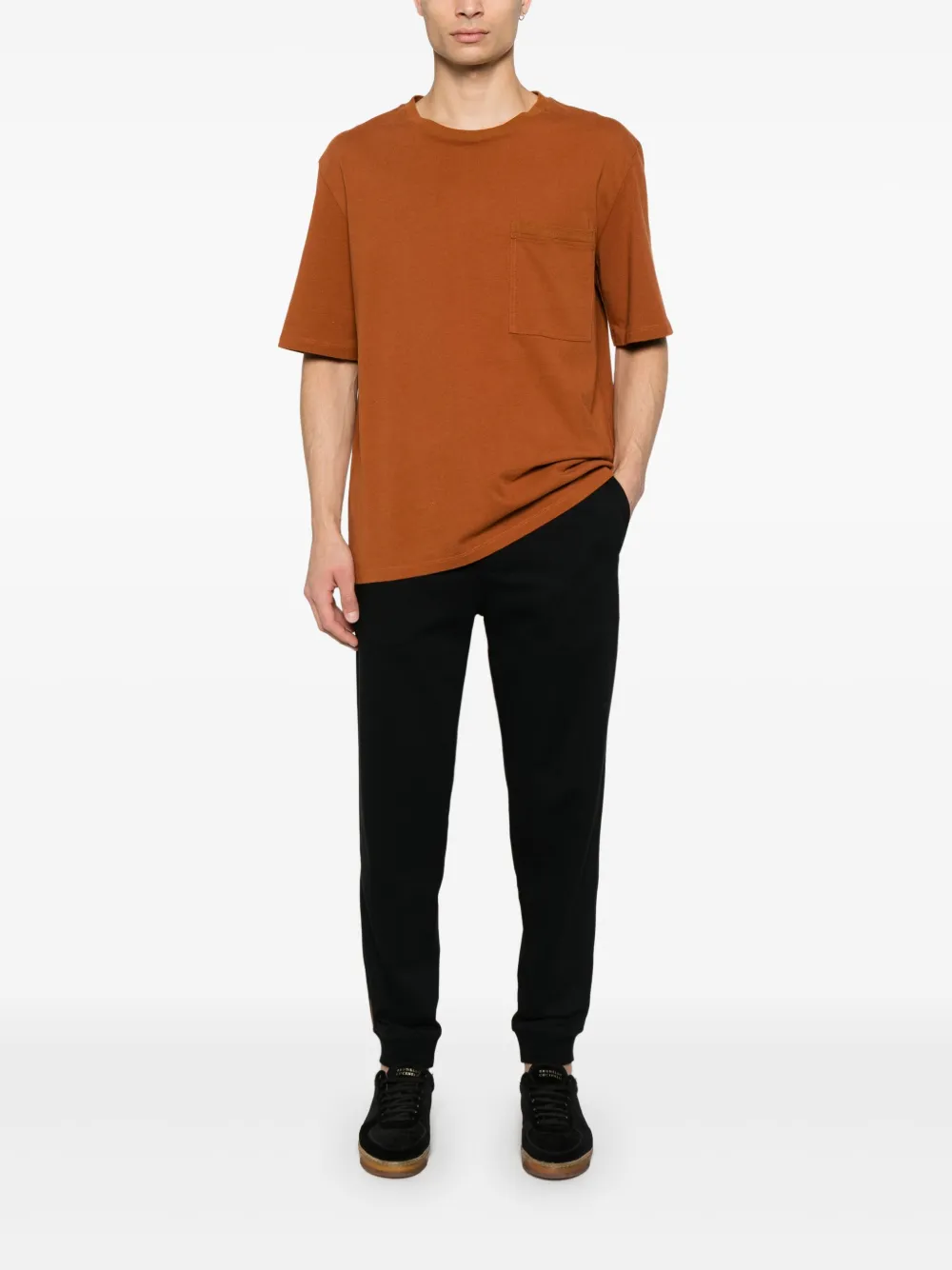 Brunello Cucinelli stripe-detail track pants - Zwart