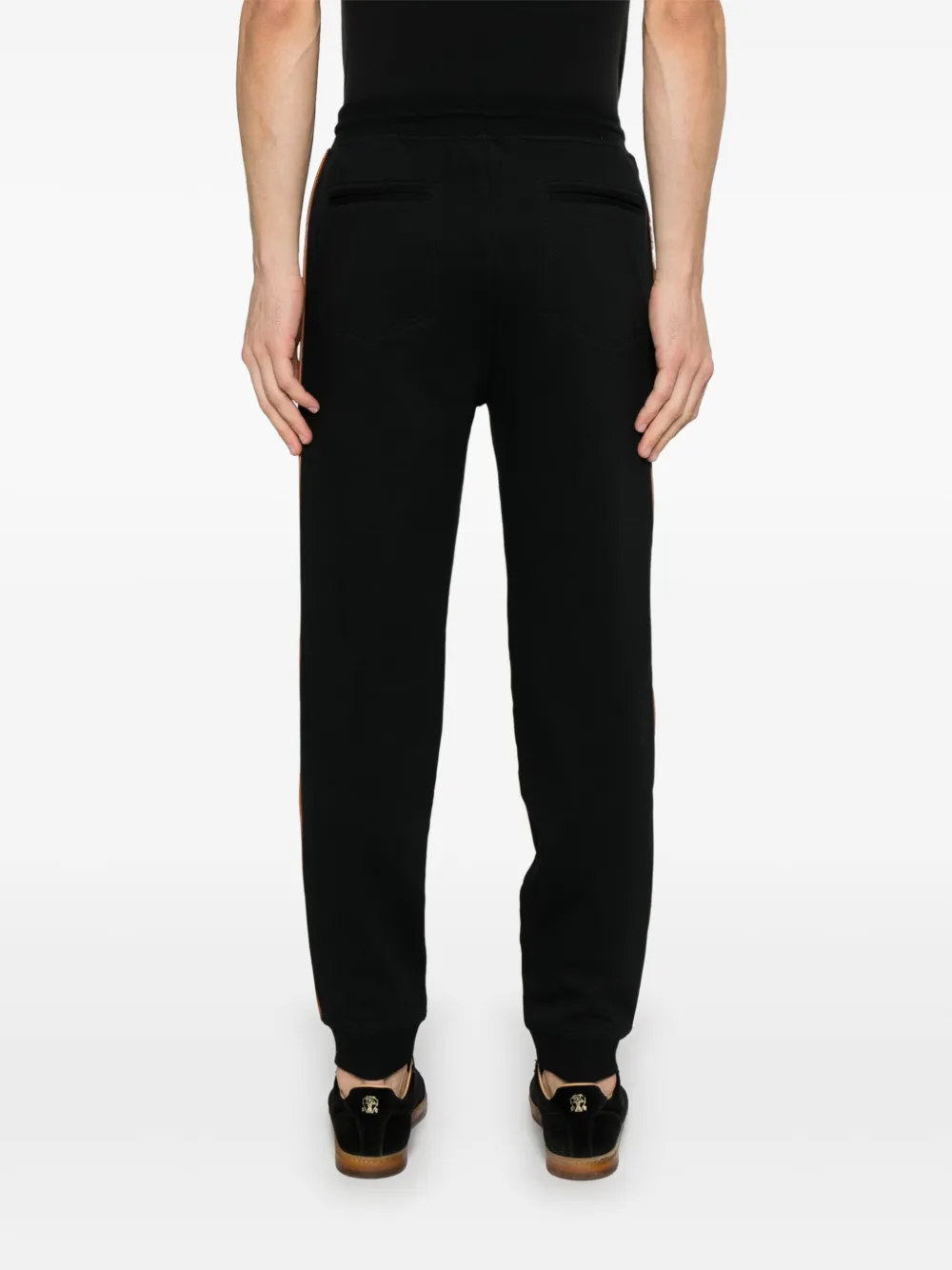 Brunello Cucinelli Trainingsbroek met streep-detail Zwart