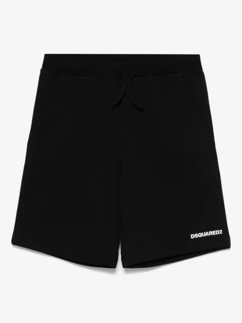 DSQUARED2 KIDS rubberised-logo shorts