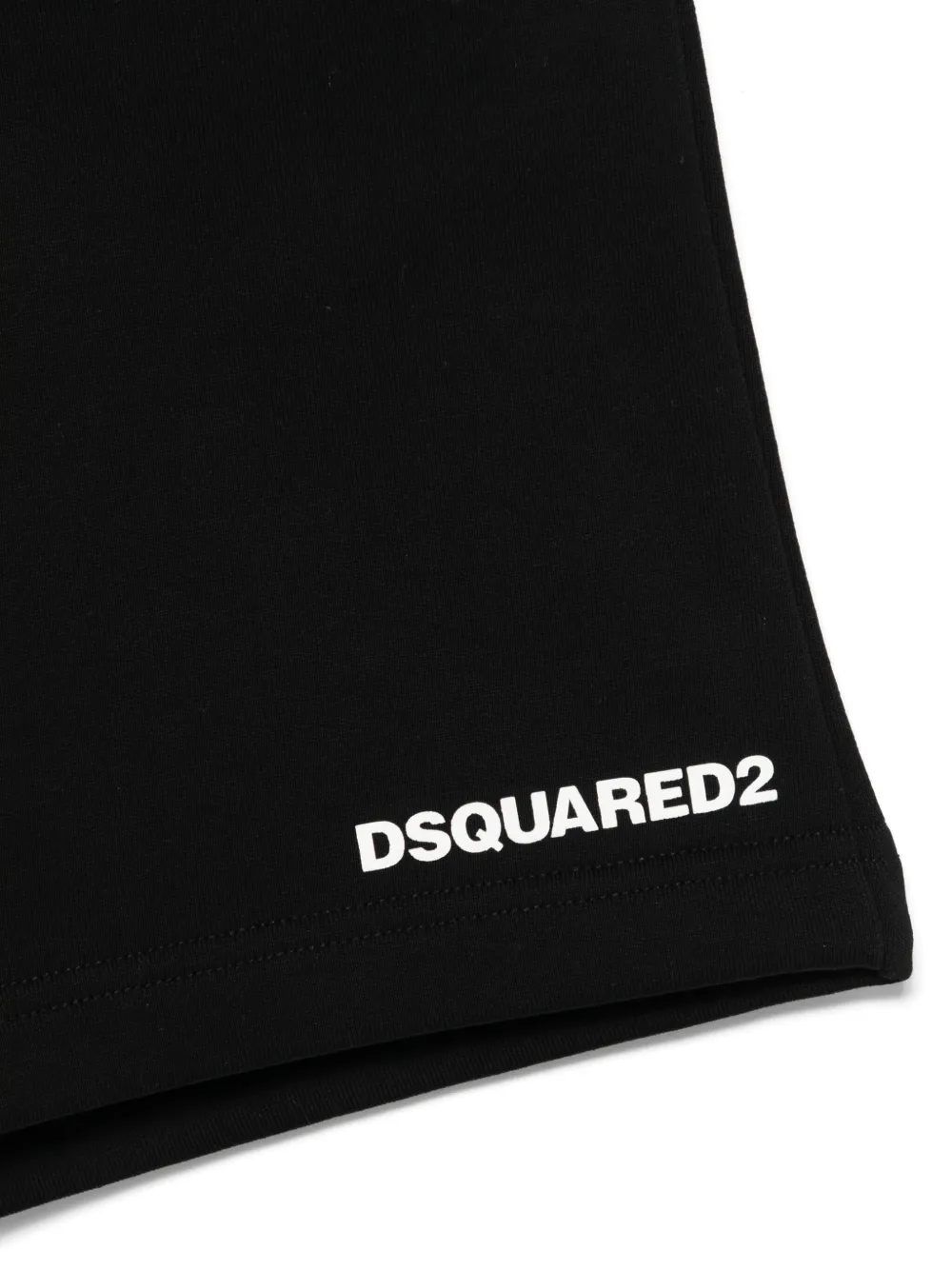 DSQUARED2 KIDS Shorts met rubberen logo Zwart