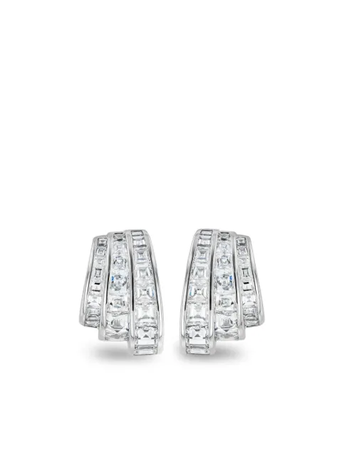 Pragnell 18kt white gold Manhattan diamond earrings