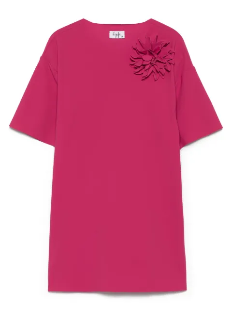 Il Gufo floral-appliqué dress